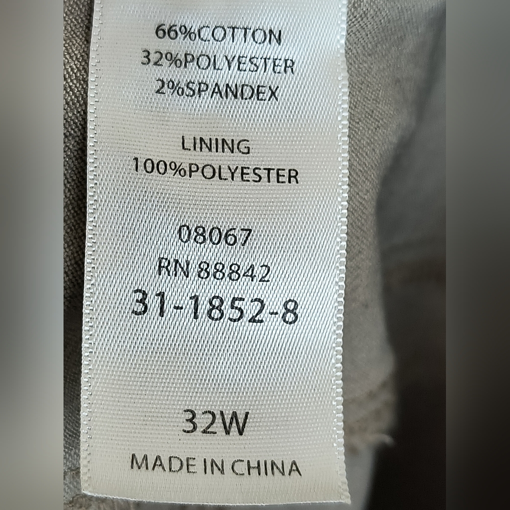 Catherines Brown Chinos Versatile Cotton Blend Plus Size 32W Casual - Picture 11 of 11